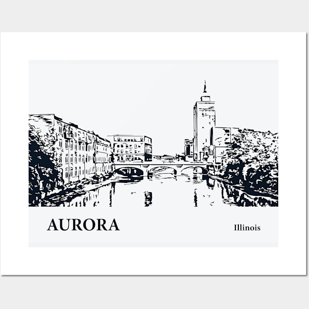 Aurora - Illinois Wall Art by Lakeric